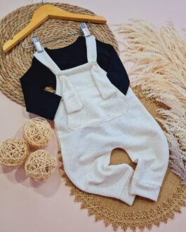 Conjunto Body e Jardineira Linho – M